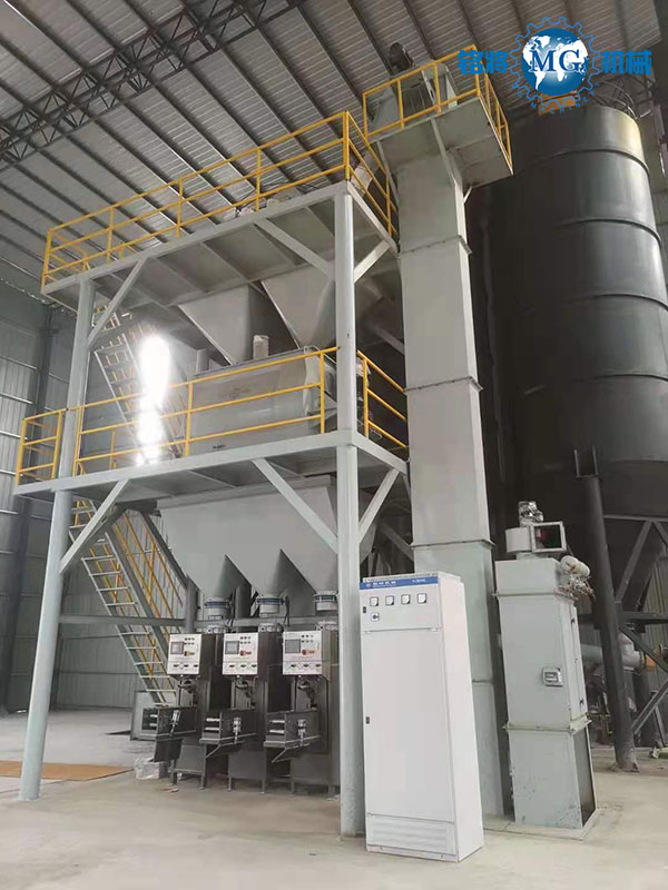 河北武安石膏砂漿生產線安裝現(xiàn)場反饋圖片